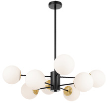 Blundell Frosted Glass 8 Light Pendant